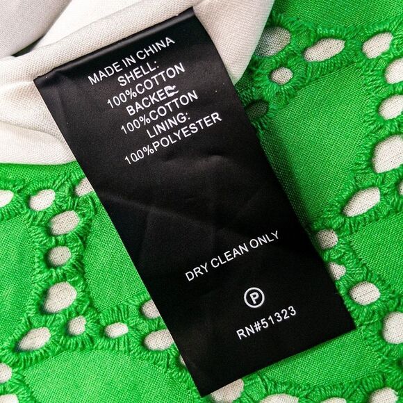 Vince Camuto Spring Green Eyelet Lace Suit Jacket Sz 0 - Picture 9 of 14